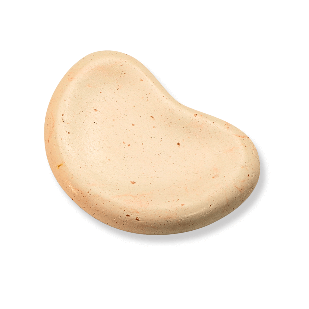 Kidney Bean Shaped Trinket Tray – Handcrafted Art Concrete Decor - Studio Salcette