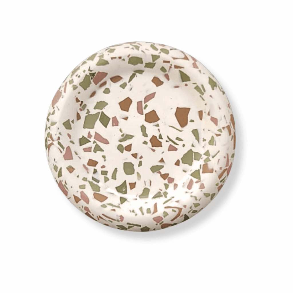 Terrazzo Trinket Tray – Handcrafted Art Concrete Decor